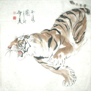 chinese tiger painting