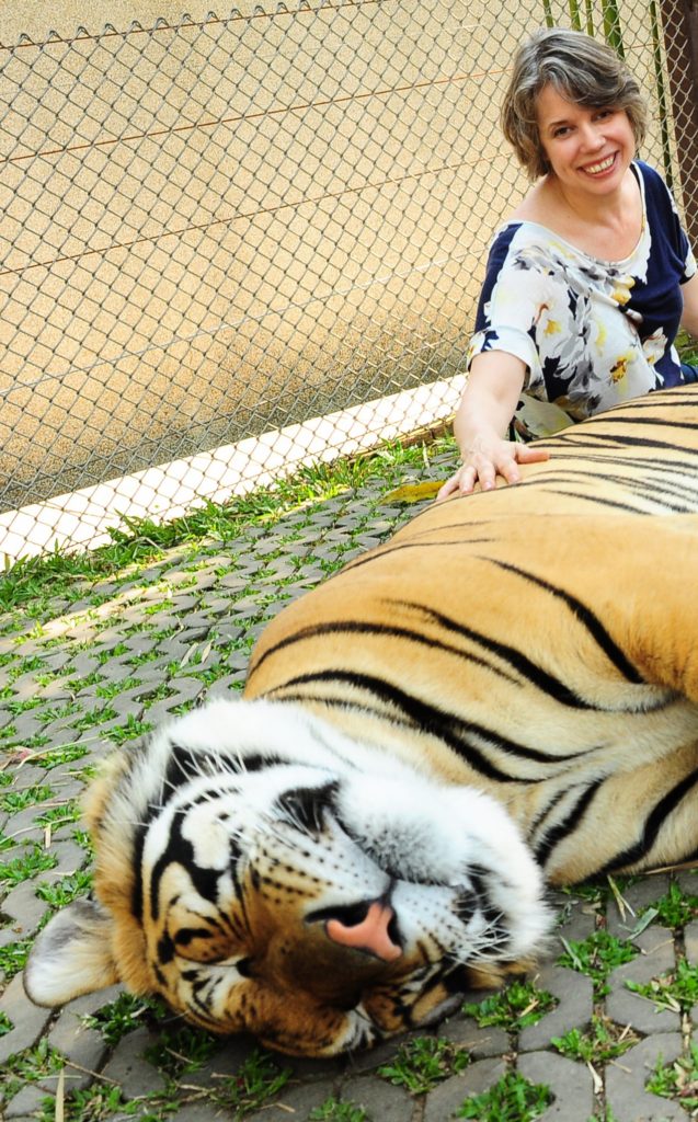 miranda with sleepy tiger